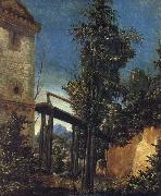 ALTDORFER, Albrecht Landscape with a Footbridge oil painting picture wholesale